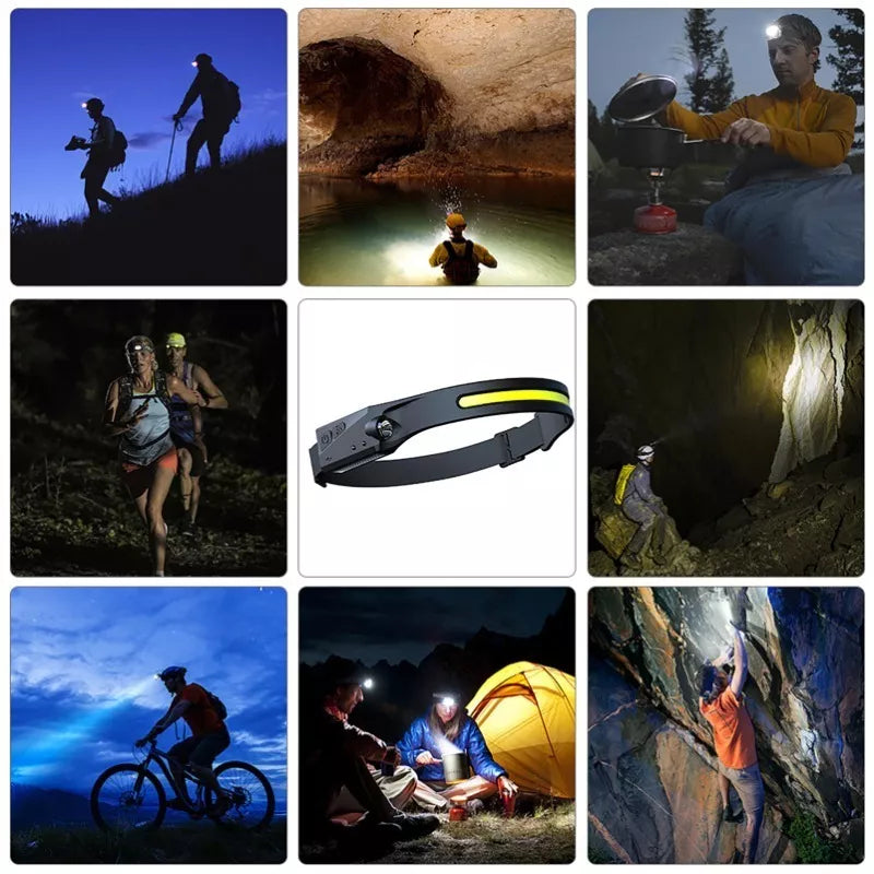 Linterna de Cabeza LED Ultra Brillante – Ideal para Trabajo y Aventura