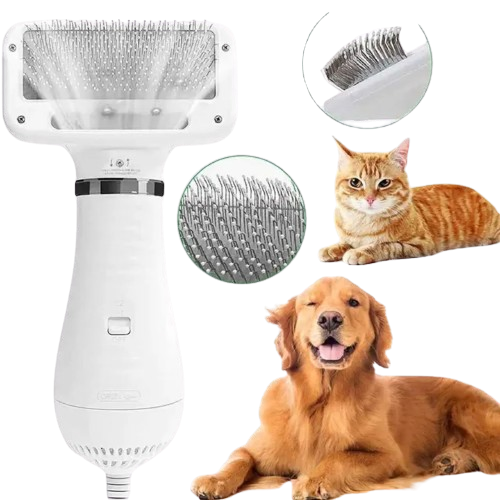 Cepillo Secador Eléctrico para Mascotas – Cuida su Pelaje con Amor 💚