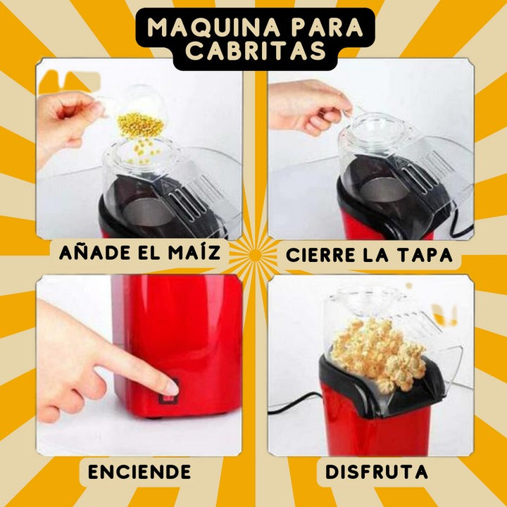 Tu Cine en Casa 🎬🍿 – Máquina para Cabritas Rápidas y Crujientes
