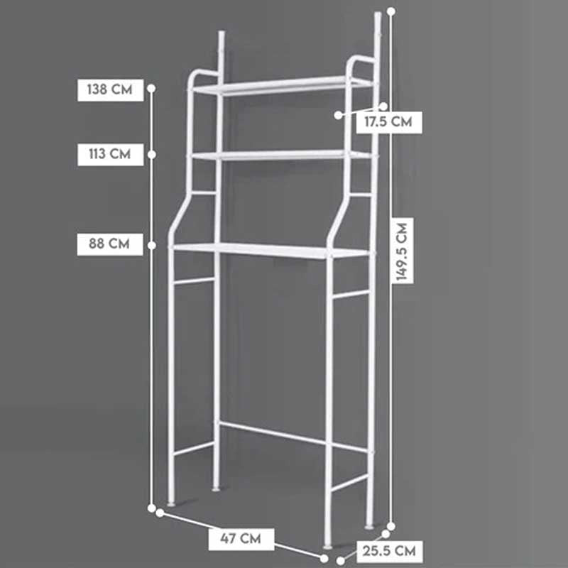 🧺 Repisa Organizadora de Baño Portátil – Metálica, Ajustable y Multifuncional