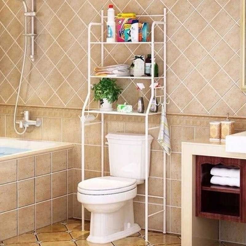 🧺 Repisa Organizadora de Baño Portátil – Metálica, Ajustable y Multifuncional