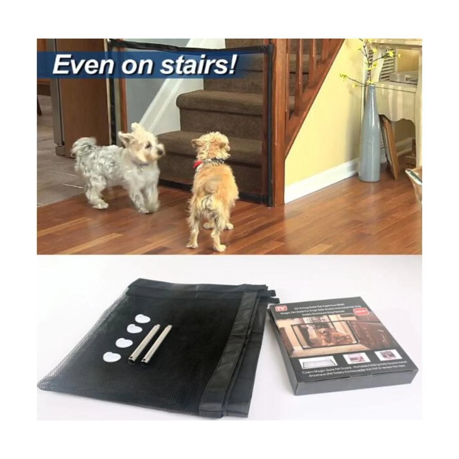 Puerta Mágica para Perros – Barrera de Seguridad Plegable y Portátil