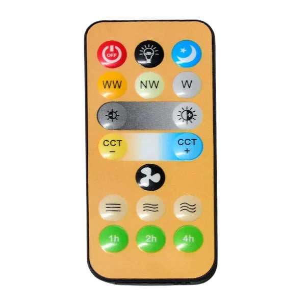 Lámpara de Techo LED 30W con Ventilador Silencioso y Control Remoto