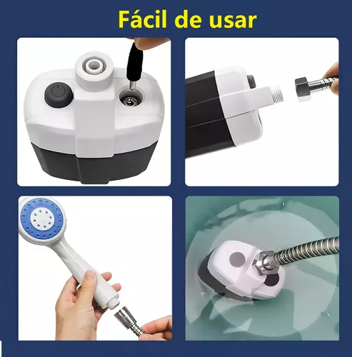 "Ducha Portátil Recargable con Bomba de Agua – Ideal para Camping, Viajes y Emergencias 🚿"
