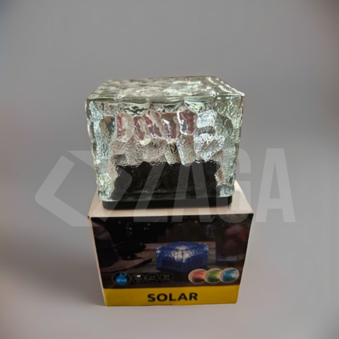 Lámpara Solar de Vidrio Recargable – Portátil, Elegante y Sustentable