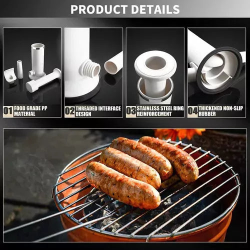 Embutidora Manual 2 en 1 para Salchichas y Chorizos – Práctica y Versátil