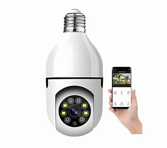 Cámara de Seguridad 360° Tipo Ampolleta con Visión Nocturna y WiFi