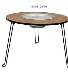 🔥 MESA PLEGABLE CON PARRILLA M&J – ¡Asa y Disfruta Donde Quieras!